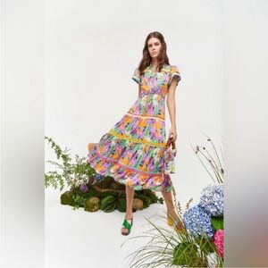 New Celia B Aneeta Midi Dress Size Xs